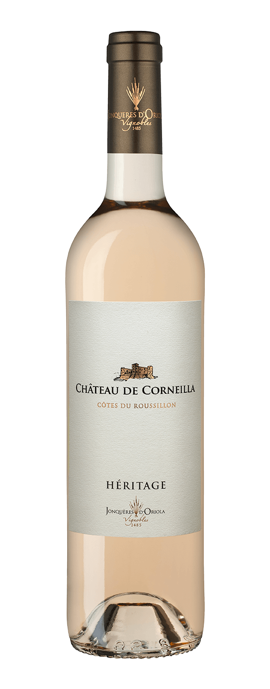 Jonquères d'Oriola Vignobles, Château de Corneilla Héritage, Roussillon, AOP Côtes du Roussillon, vin rosé