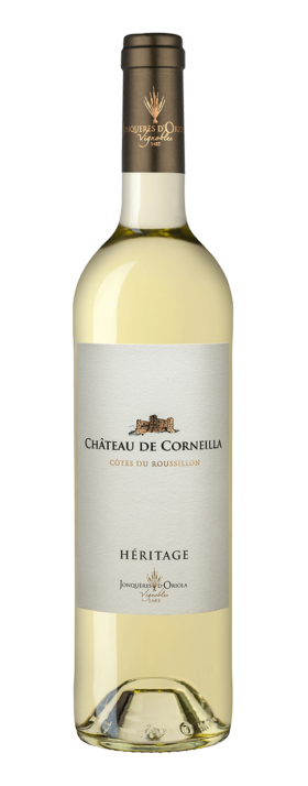 Jonquères d'Oriola Vignobles, Château de Corneilla Héritage, Roussillon, AOP Côtes du Roussillon, vin blanc